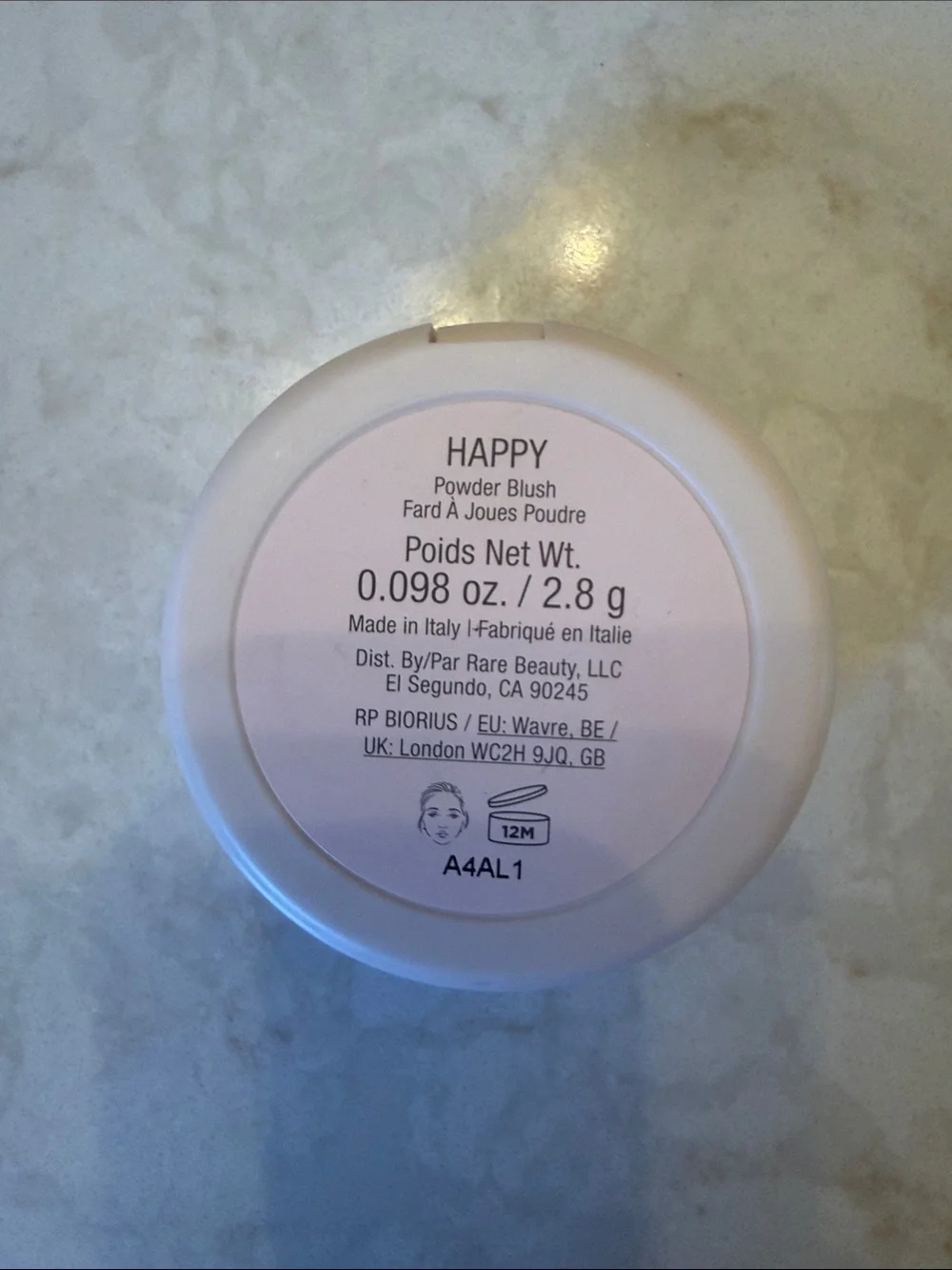 LN Rare Beauty Blush in Happy